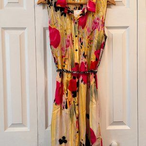 *NWT* Tabitha Button Up Abstract Shirtdress